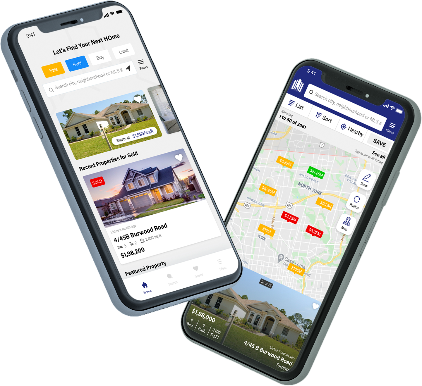 Native iOS & Android Real Estate App